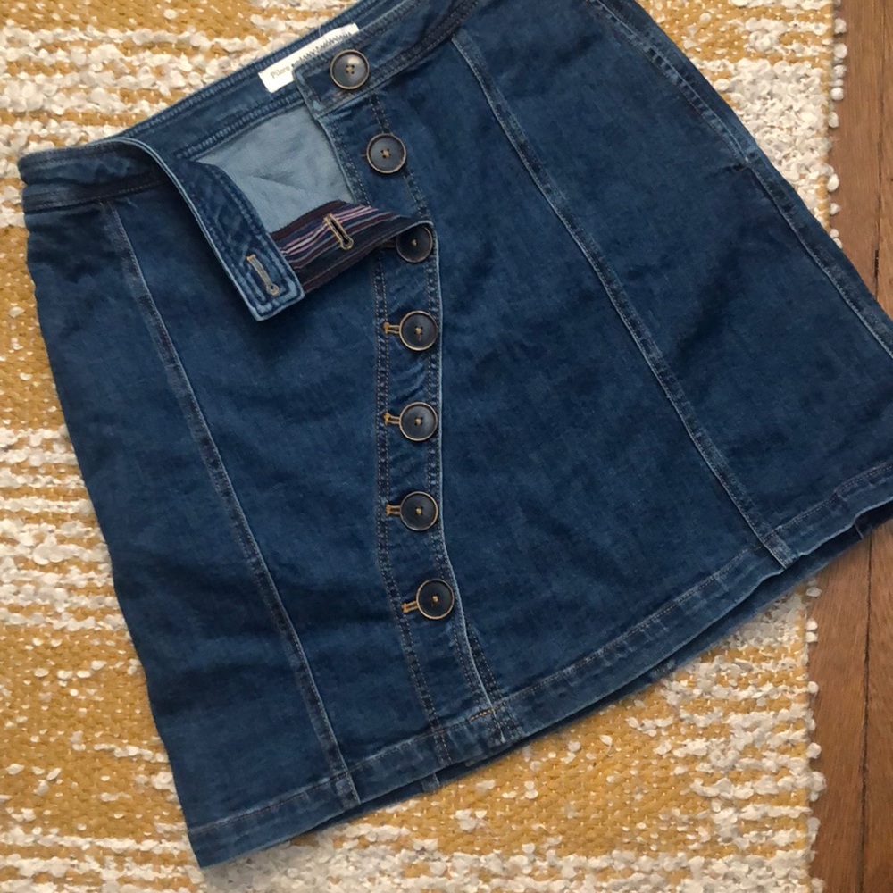 Anthropologie Jean Skirt